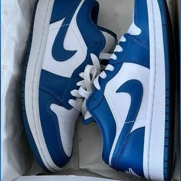 Women's Air Jordan low Size 6W Marina Blue 2022 DC0774-114 GREAT CONDITION - Picture 7 of 10